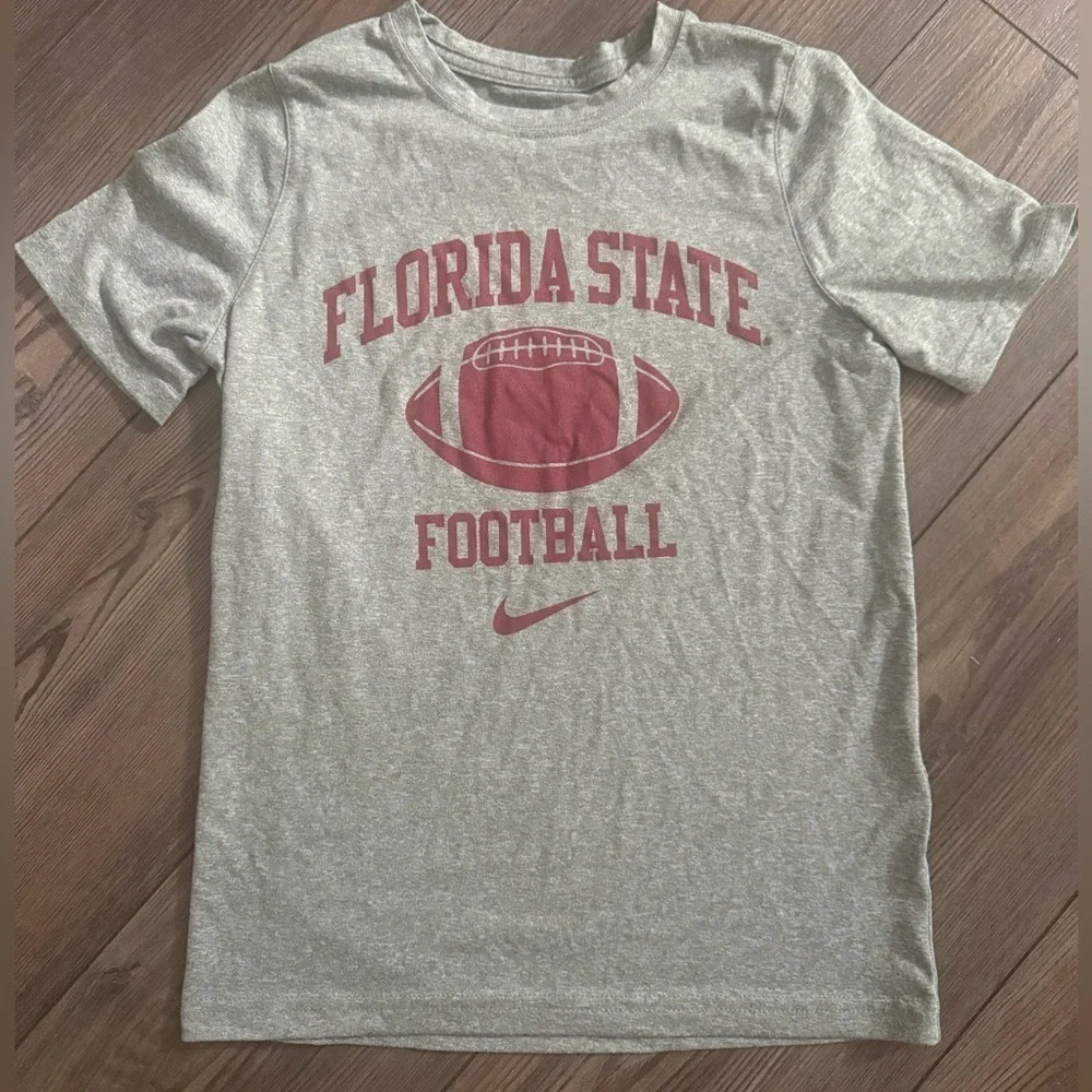 Florida State Football Nike Dri-Fit Tee Men’s Medium Gray FSU